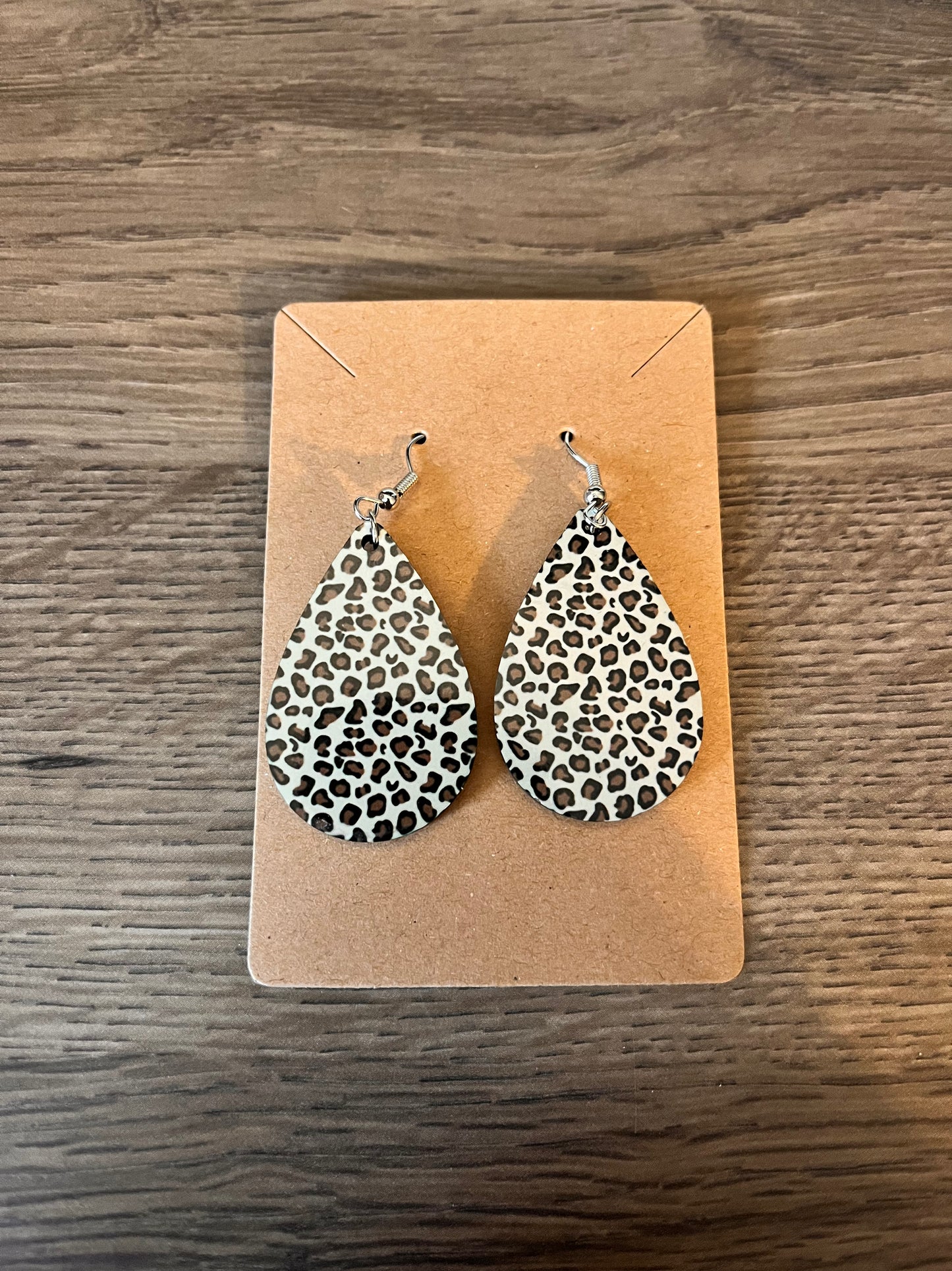 Cheetah print earrings