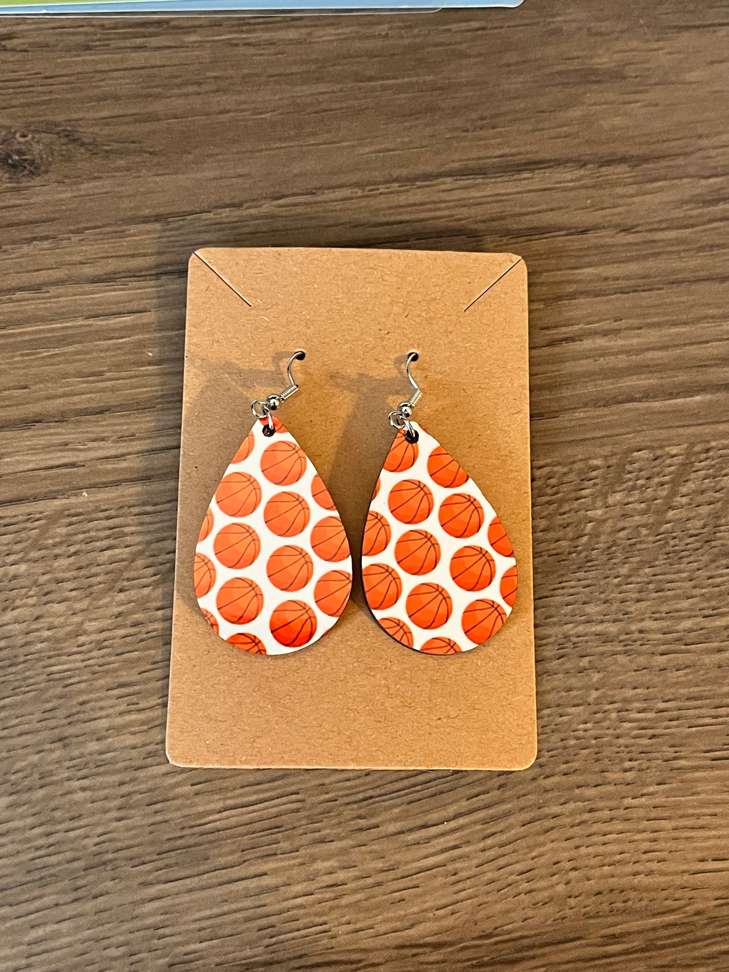 Basketball earrings