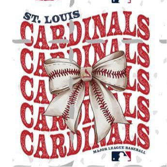 St Louis Cardinals Bows Front and Back
