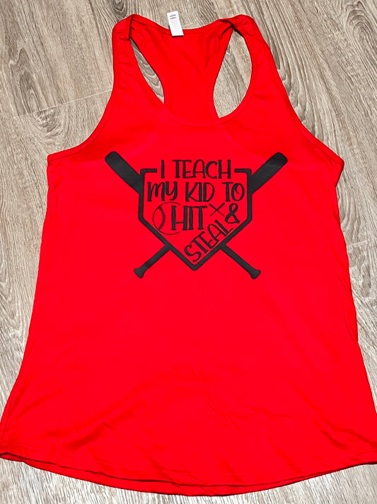 I teach my kid to hit and steal