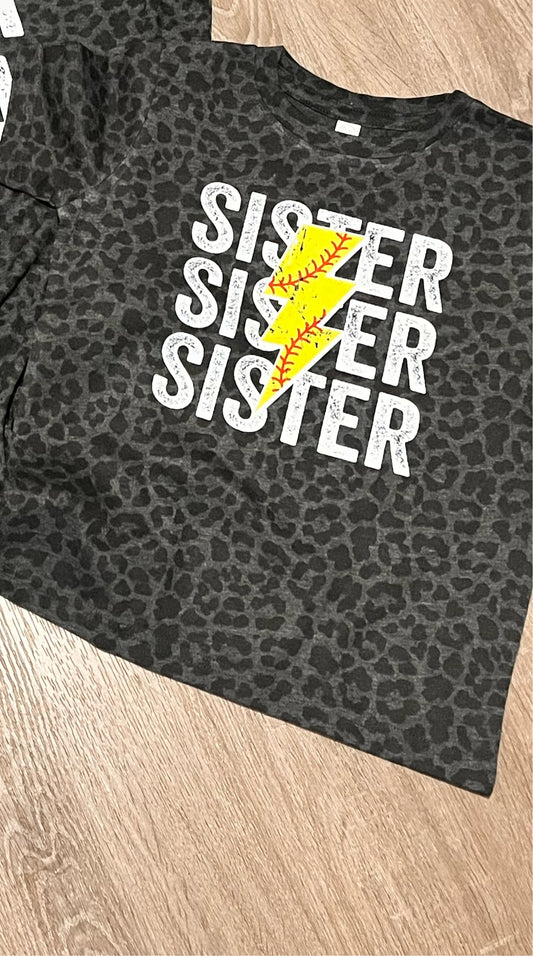 Softball sister toddler