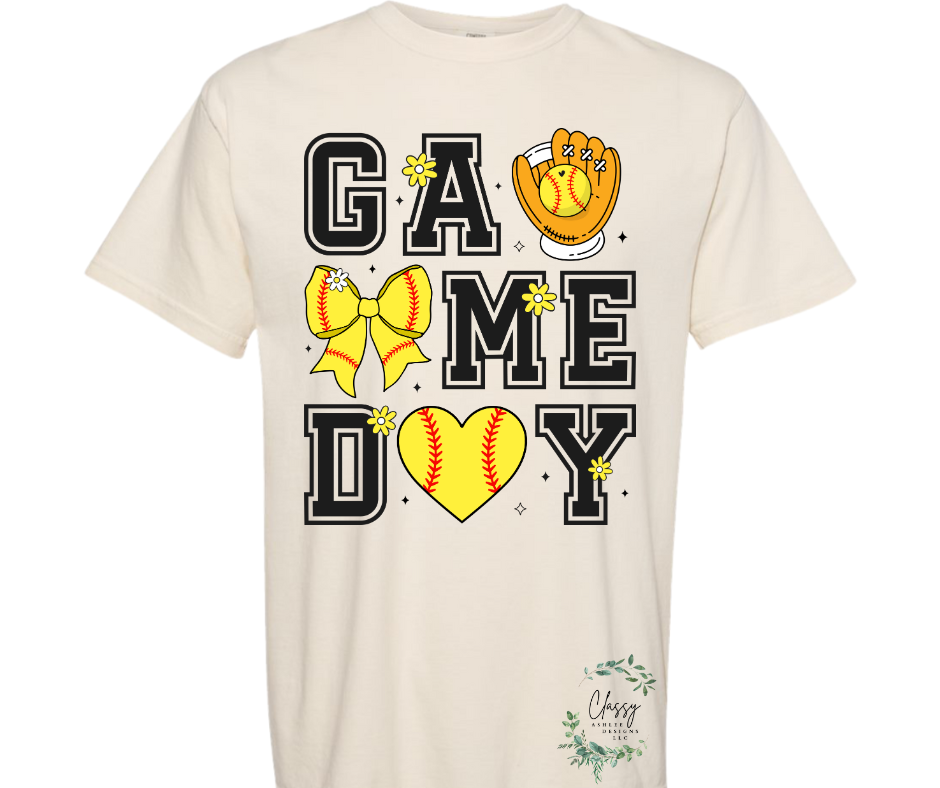 Game Day Softball Collage