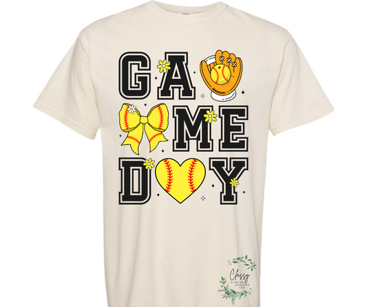 Game Day Softball Collage