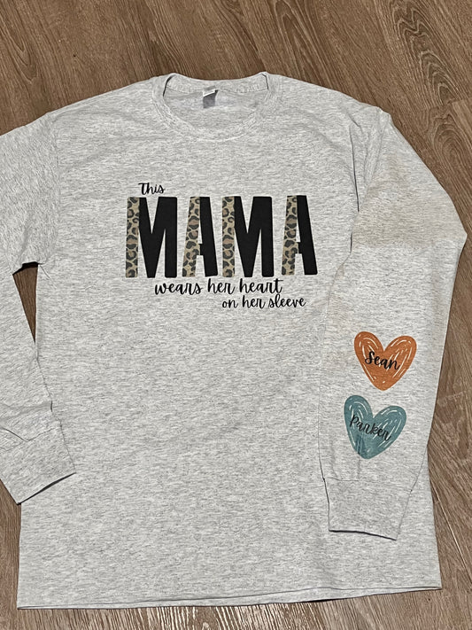 Long sleeve MAMA hearts