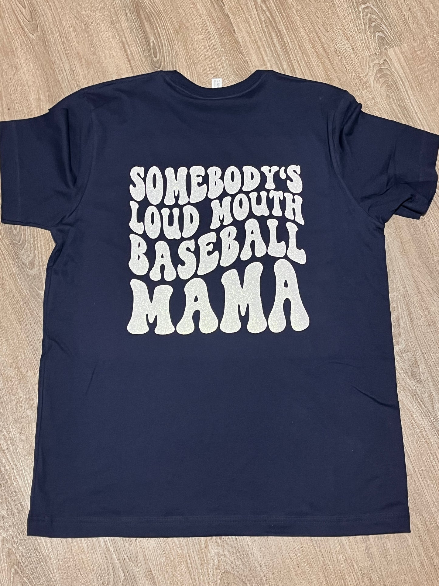 Glitter Loud baseball mom