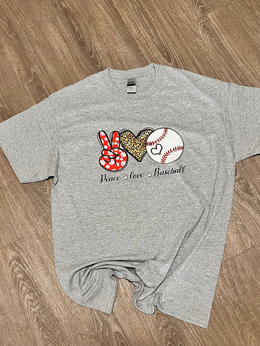 Peace love baseball